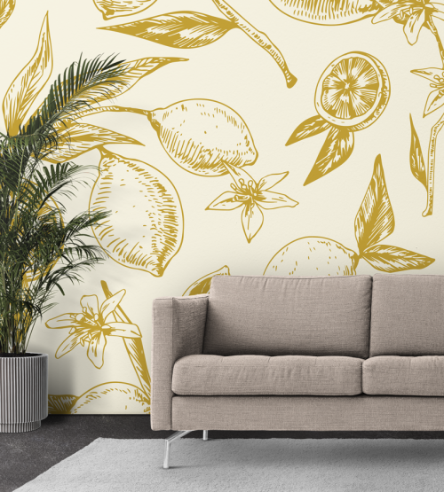 Citronniers Fleuris Monochrome