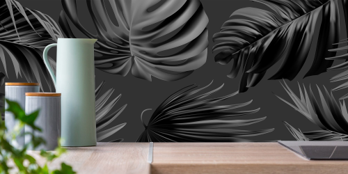 Feuilles de Palmier Noires