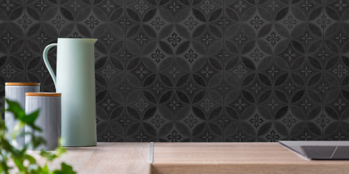 Carreaux de ciment noir