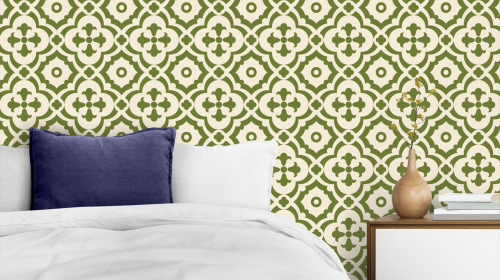 Motif Carreaux de Ciment Taupe