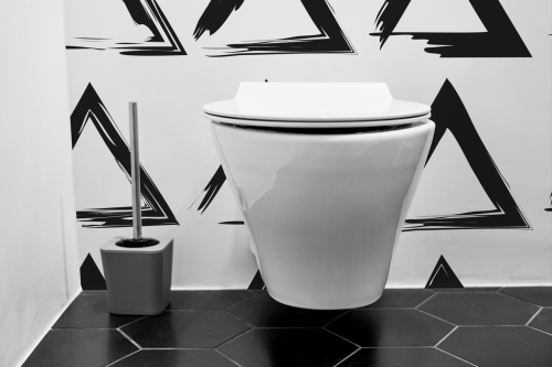 Motif Triangle Moderne Noir & Blanc