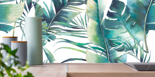 Feuilles Jungle Aquarelle